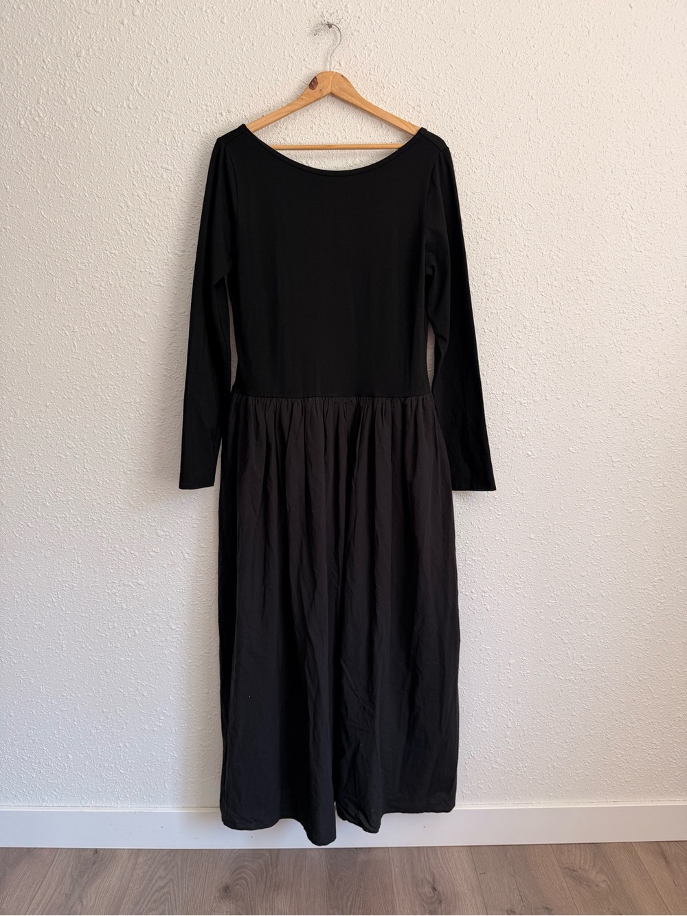WAYF Nordstrom black midi long sleeve dress XL